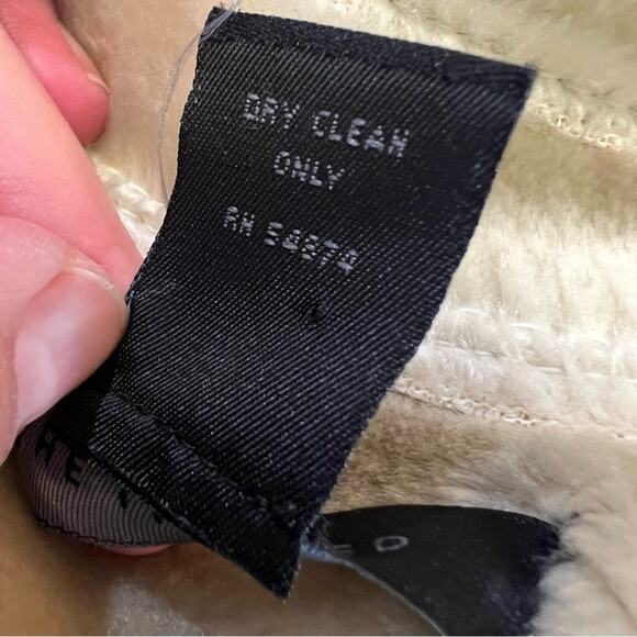 The Limited Faux Suede Floral Print Jacket size M Cream - Picture 4 of 11